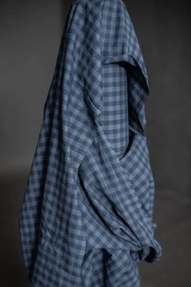 Merchant & Mills Uniform Blues - Organic Cotton/Linen Gingham