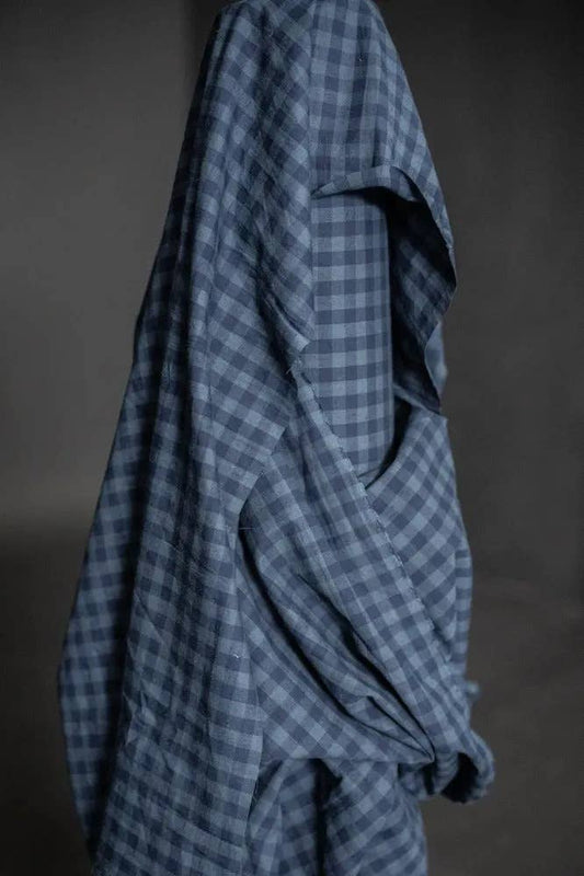 Merchant & Mills Uniform Blues - Organic Cotton/Linen Gingham