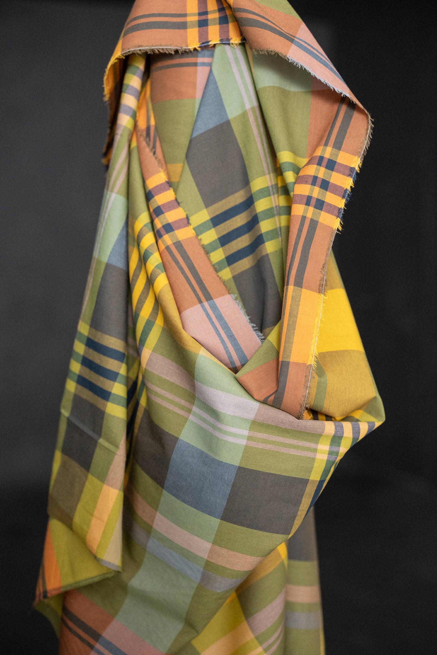 Merchant & Mills Beanstalk Watercolour - Organic Cotton Check