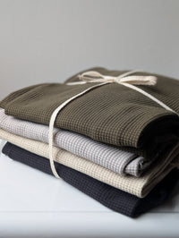Deadstock Cotton Waffle Knit - Moss