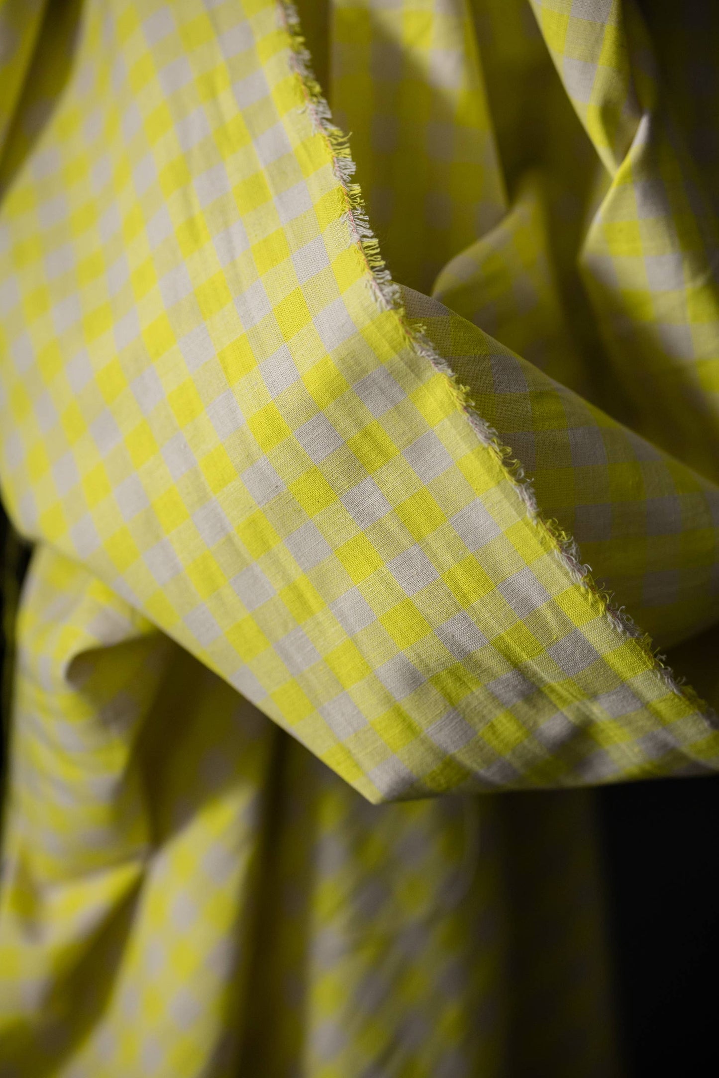 Merchant & Mills Neon Fizz - Organic Cotton/Linen Gingham