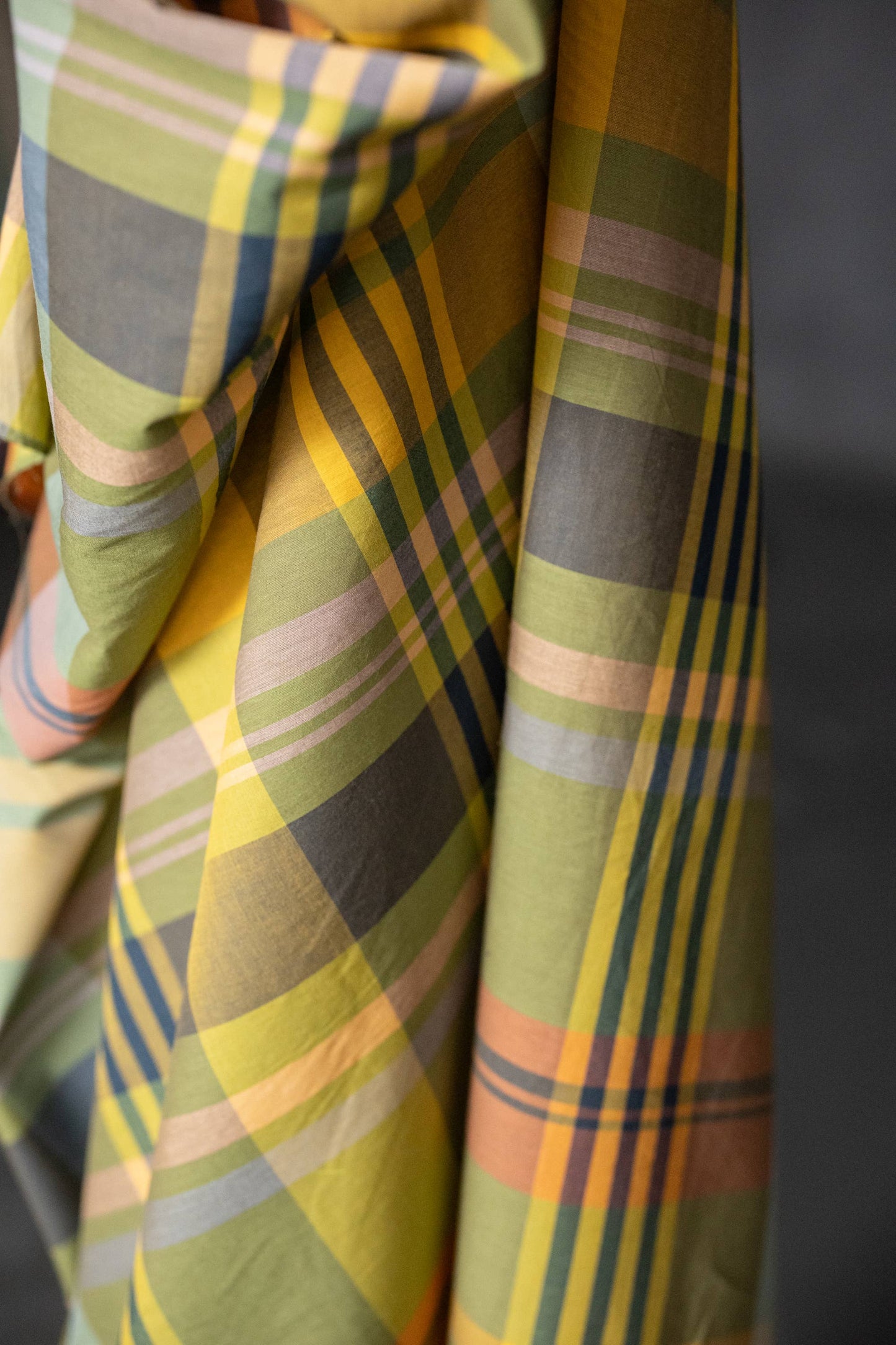 Merchant & Mills Beanstalk Watercolour - Organic Cotton Check