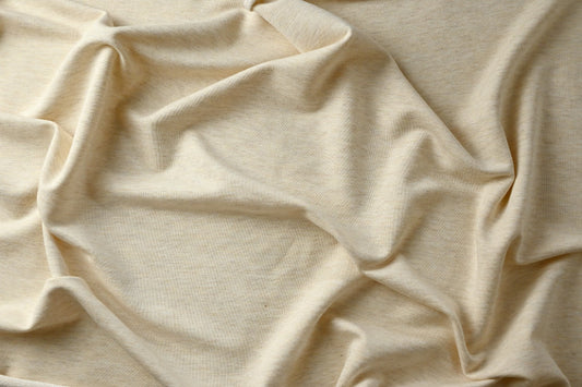 Bamboo/Cotton French Terry - Heather Almond
