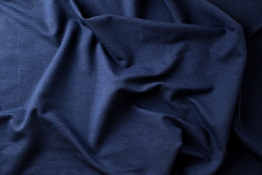 Bamboo/Cotton French Terry - Marine Navy