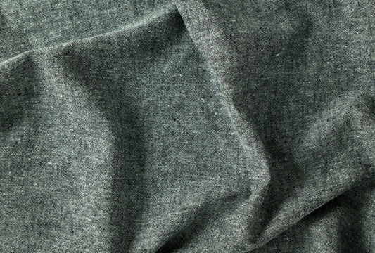 Hemp/Organic Cotton Chambray -  Black