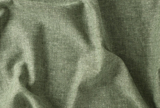 Hemp/Organic Cotton Chambray -  Forest