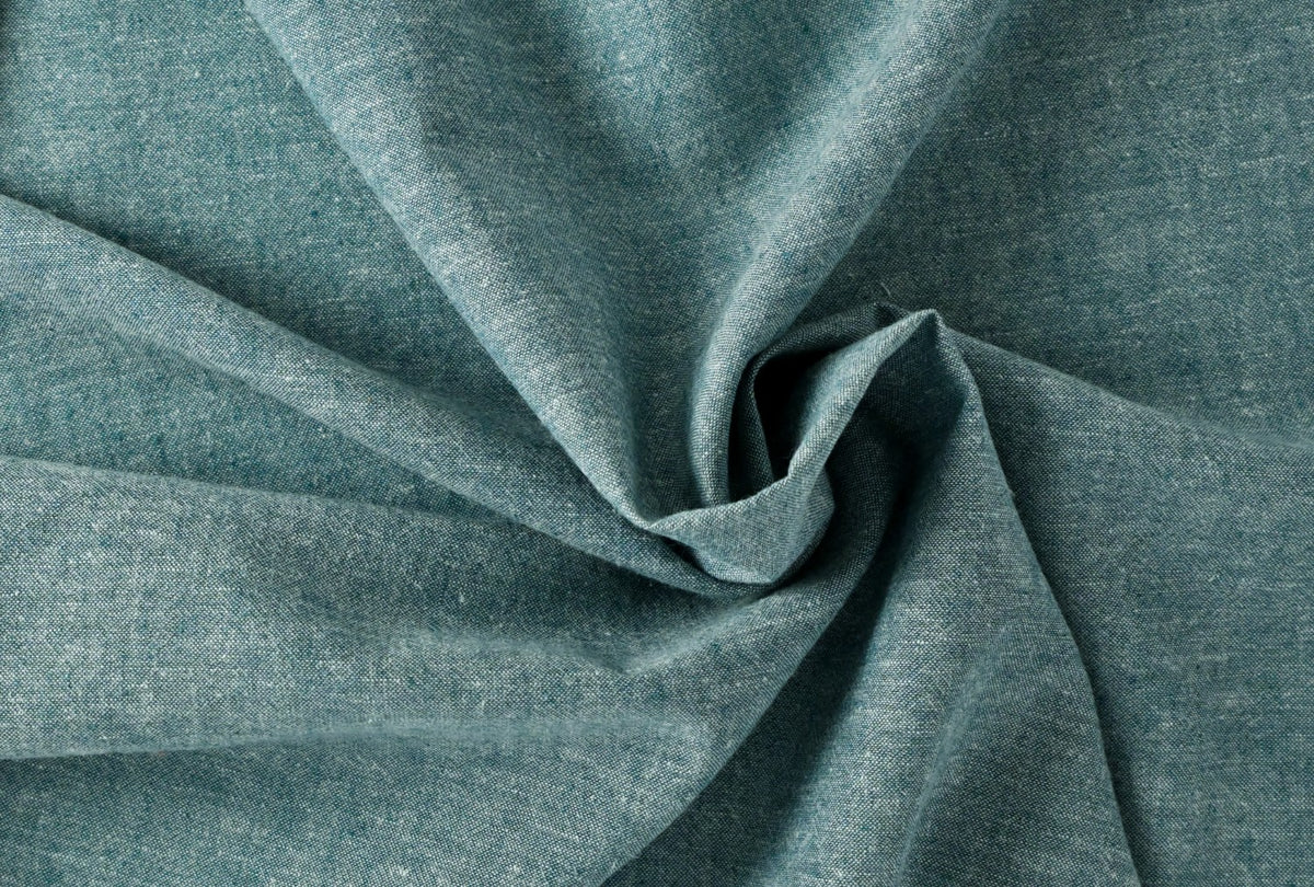 Hemp/Organic Cotton Chambray - Pacifica