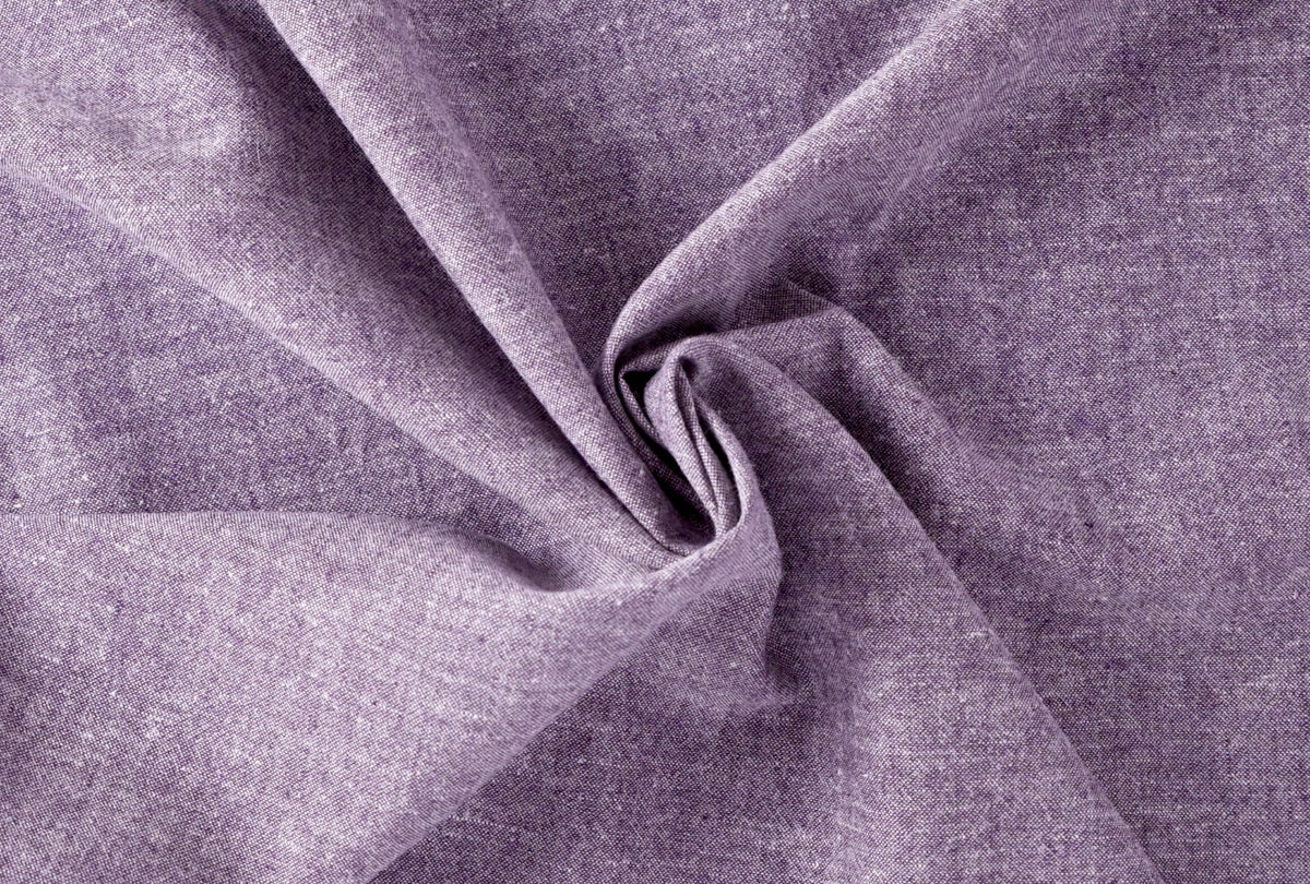 Hemp/Organic Cotton Chambray - Plum