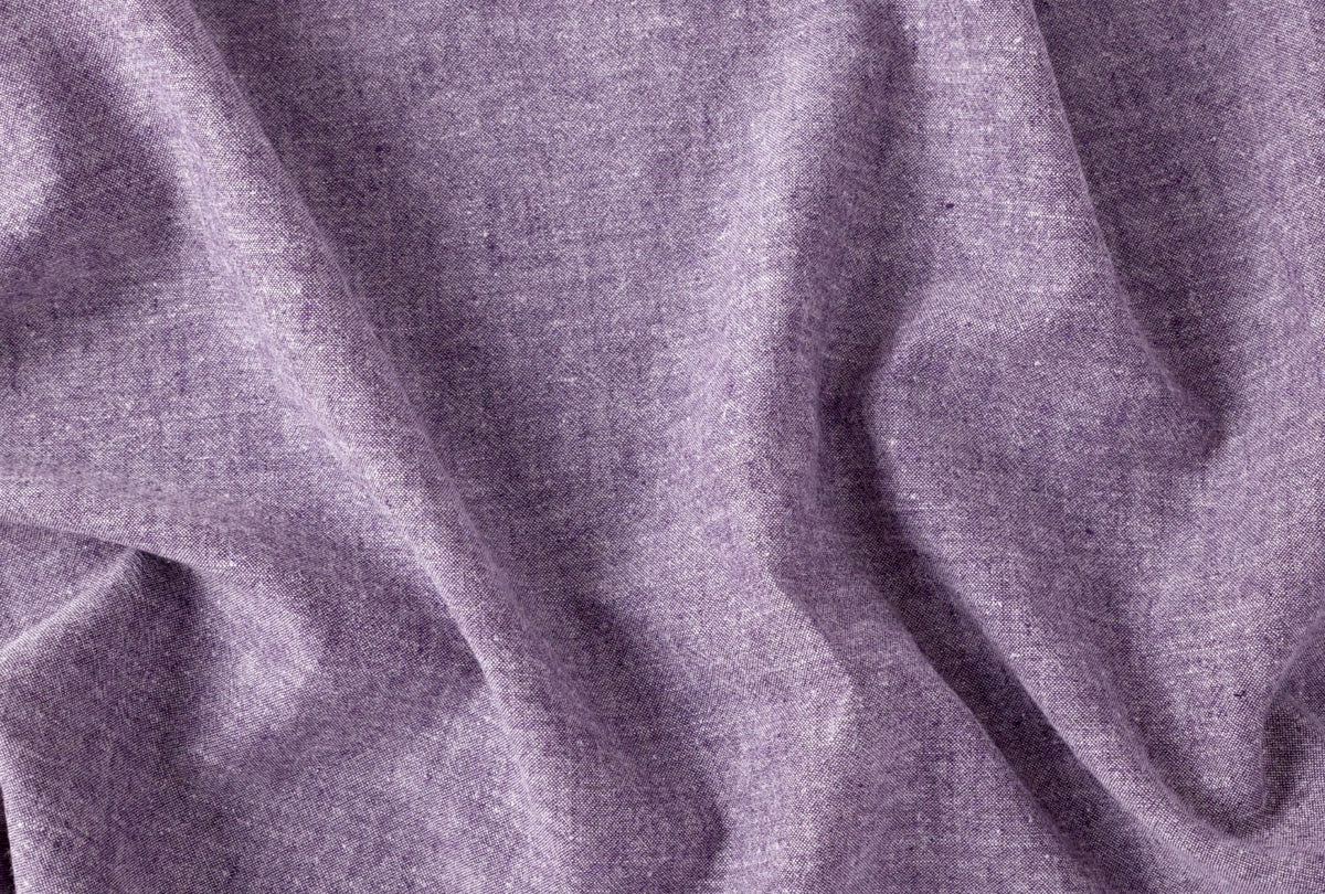 Hemp/Organic Cotton Chambray - Plum