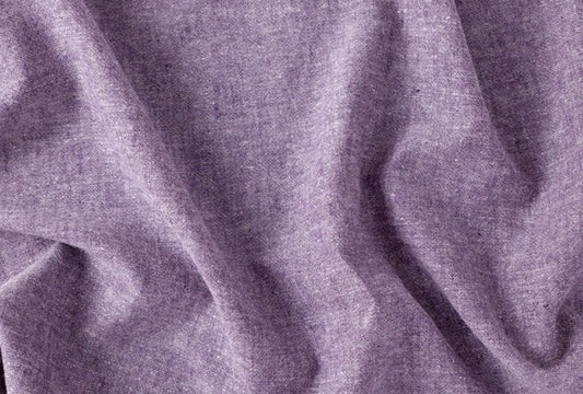 Hemp/Organic Cotton Chambray - Plum