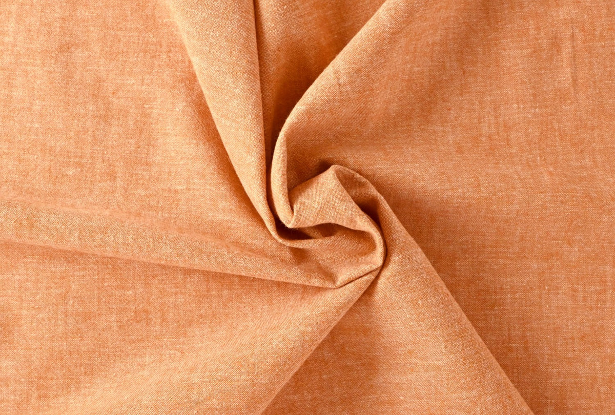 Hemp/Organic Cotton Chambray - Rust