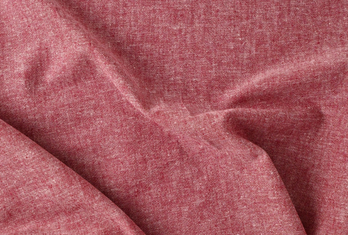 Hemp/Organic Cotton Chambray - Sundried Tomato