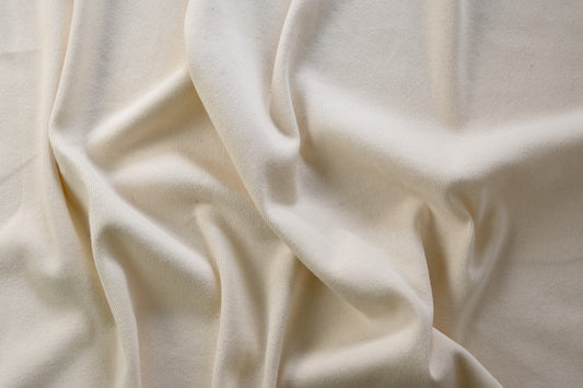 Deadstock Cotton Rib Knit - Natural