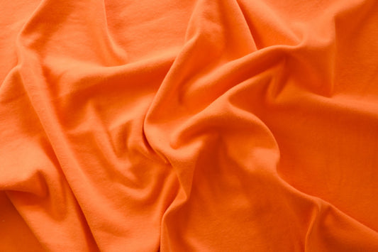 Deadstock Cotton Rib Knit - Orange