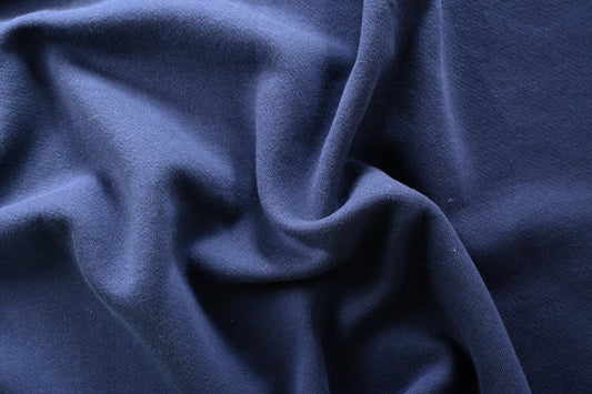 Deadstock Cotton Sweatshirt Fleece - Navy