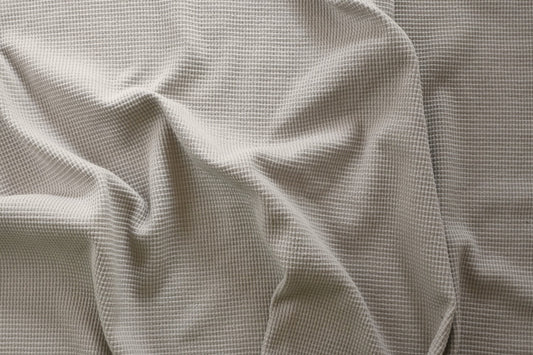 Deadstock Cotton Waffle Knit - Gray